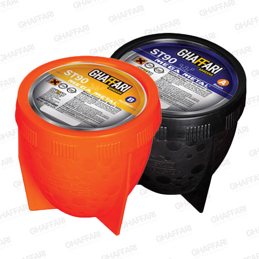 چسب دوقلو آهن ST90 (2K EPOXY REPAIR COMPOSITE & STEEL ADHESIVE)