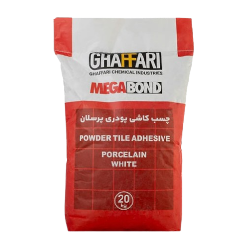 چسب کاشی پودری پرسلان مگابوند (PORCELAIN TILE POWDER MEGABOND)